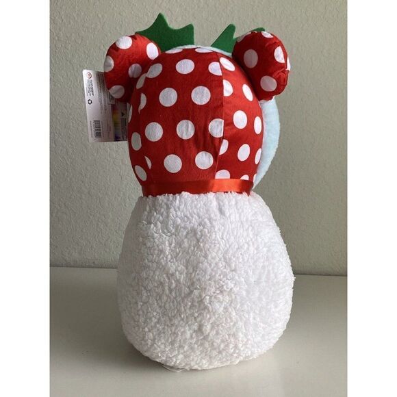 Set Of 2 Disney Mickey And MinnieChristmas Greeter Porch Holiday Sherpa Snowman - Picture 7 of 10